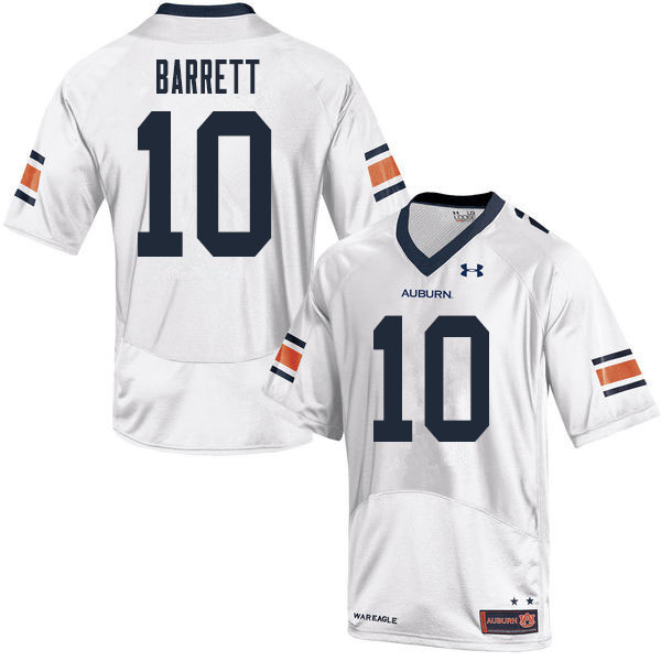 Auburn Tigers Men's Devan Barrett #10 White Under Armour Stitched College 2020 NCAA Authentic Football Jersey NDR6074PK